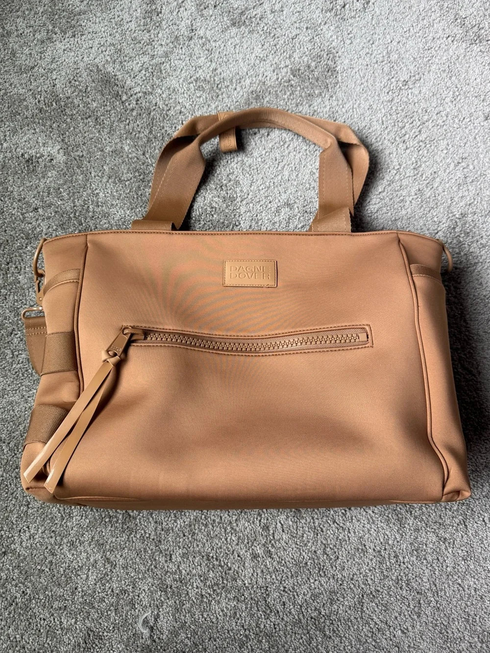 Dagne Dover Wade Neoprene Diaper Tote in Camel